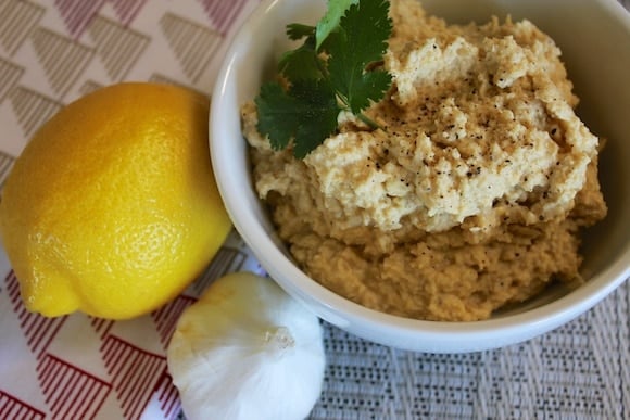 Roasted Garlic Hummus from Carrie on Living