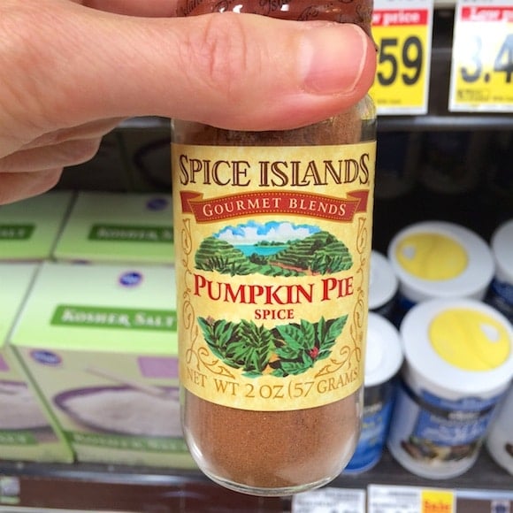 Pumpkin Pie Spice in a jar.