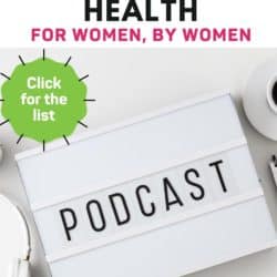 best podcasts for women's health pin