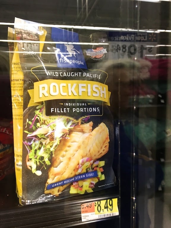 rockfish in the freezer.