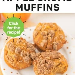 gluten free apple crumb muffins pin