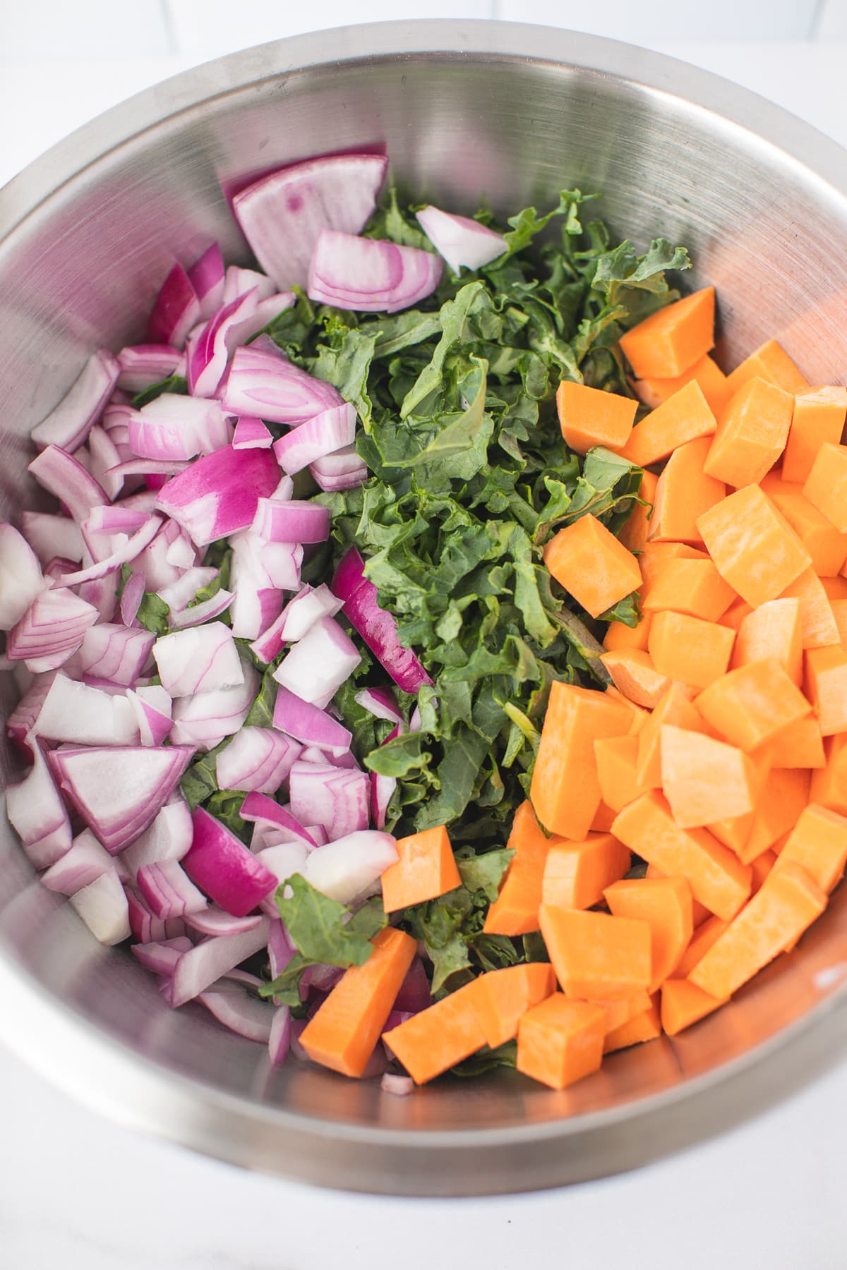 casserole ingredients in a bowl