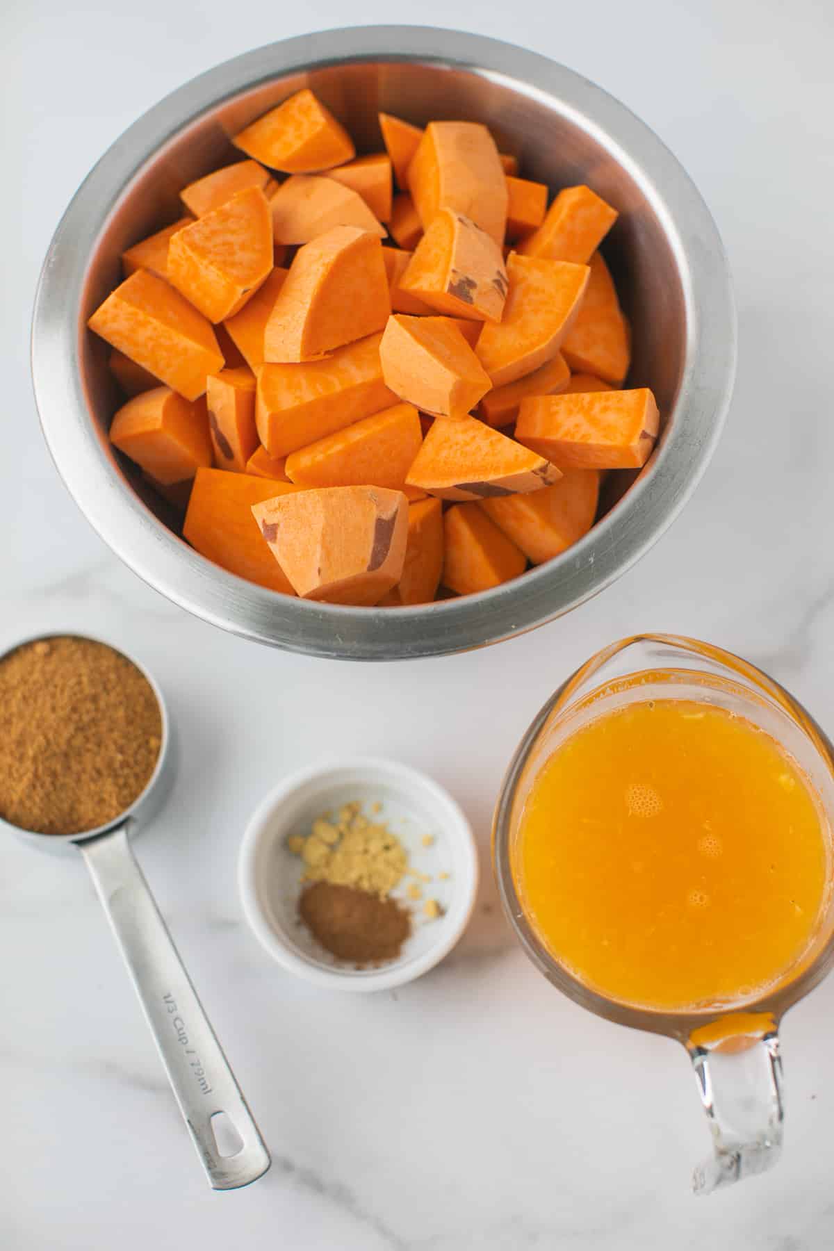ingredients for candied yams