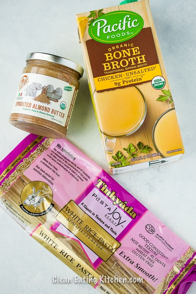 instant pot noodles gluten free with broth and almond butter