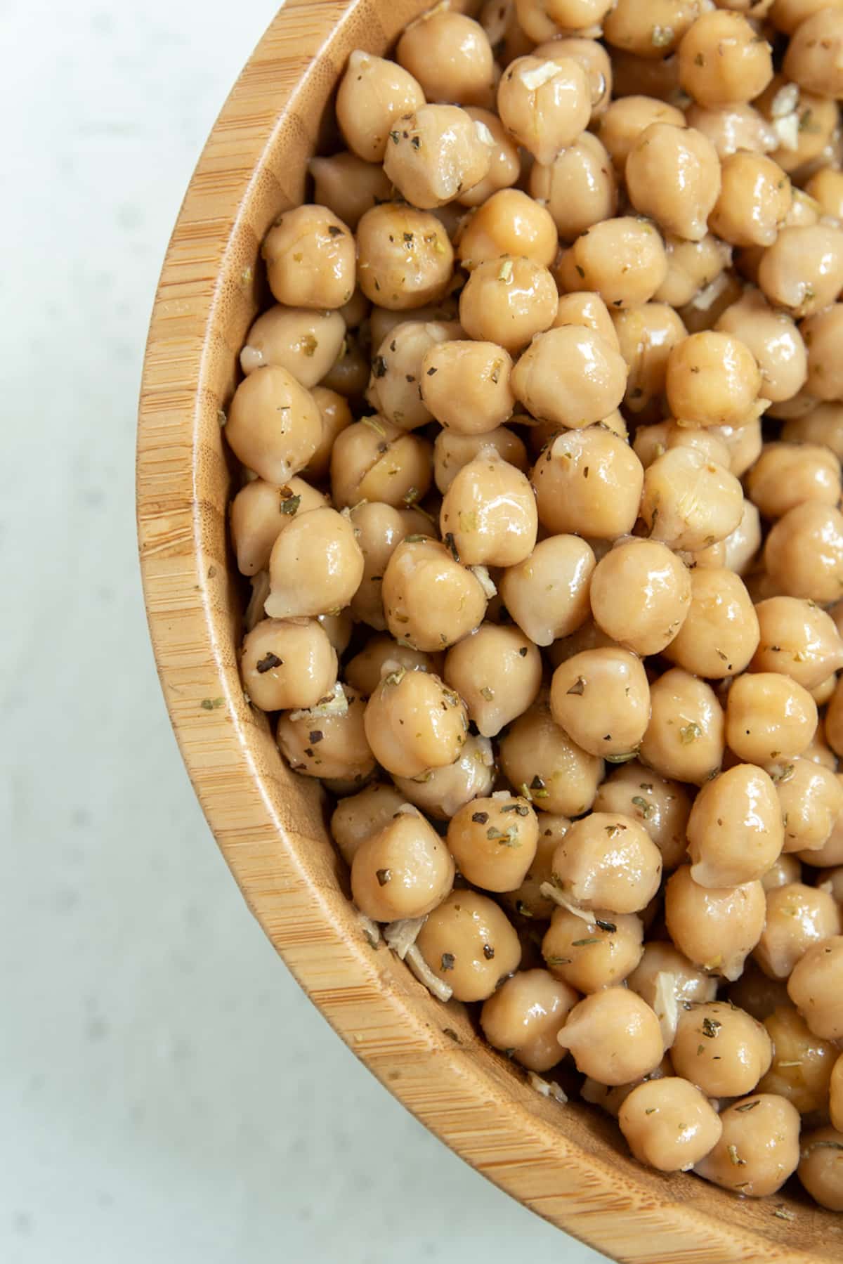 bowl of garbanzo beans