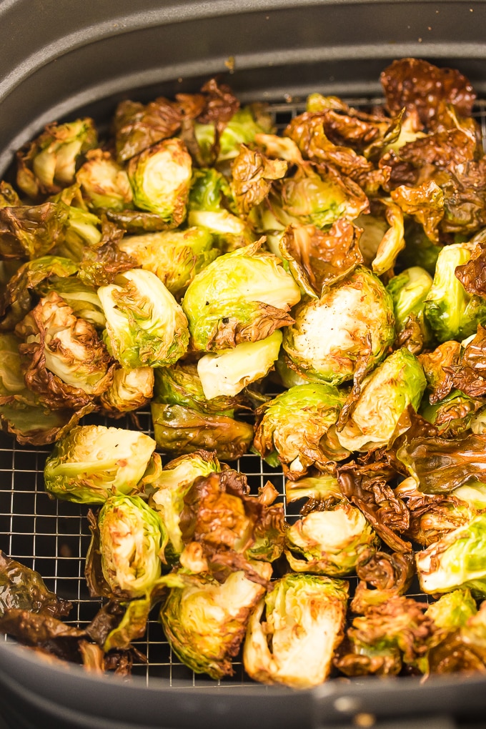Air Fryer Brussel Sprouts (Extra Crispy!) Clean Eating