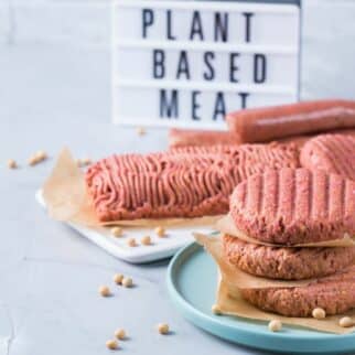 plant based meat selection.