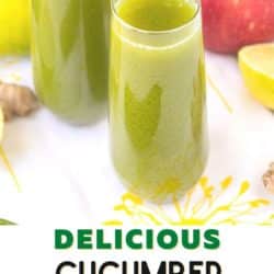 delicious cucumber celery juice pin