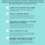 Holistic Health Tips infographic.
