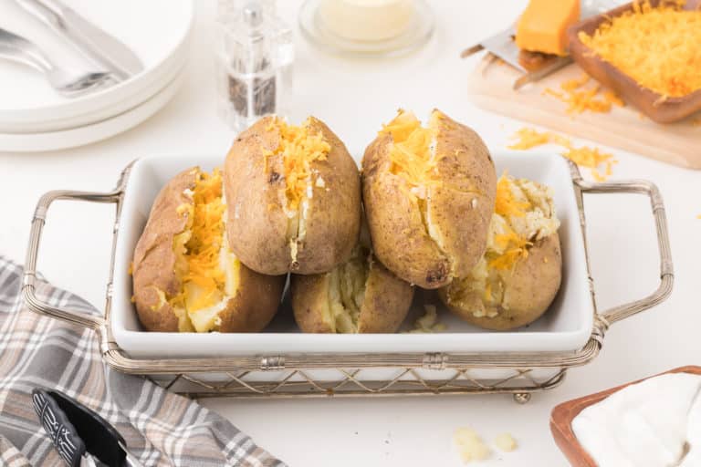 photo of instant pot baked potatoes.