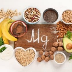 magnesium rich foods on a tabletop