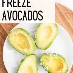 how to freeze avocados pin