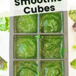 how to make spinach smoothie cubes pin