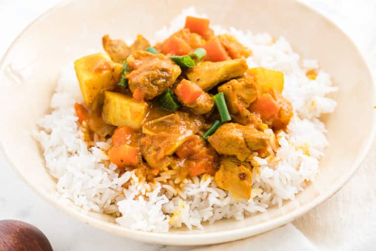 instant pot chicken curry bowl