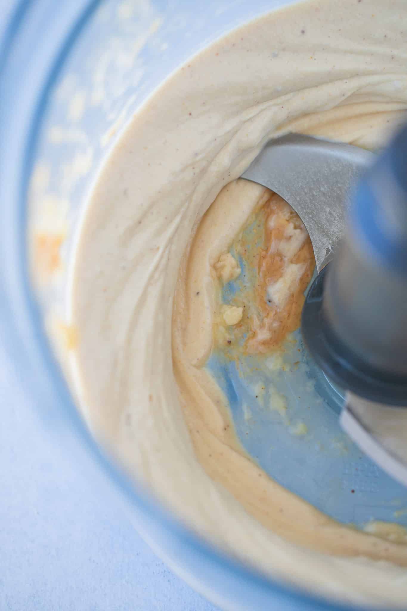banana soft serve in a food processor