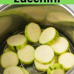 instant pot steamed zucchini pin.