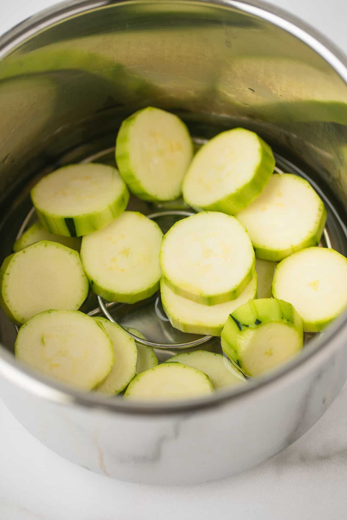 zucchini slices in instant pot.