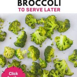how to freeze broccoli for later pin