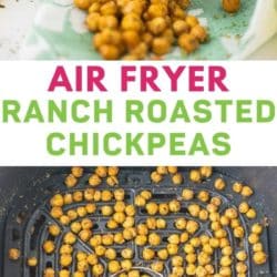 air fryer ranch roasted chickpeas pin