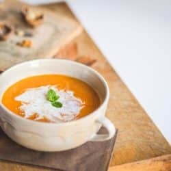 bowl of butternut squash soup