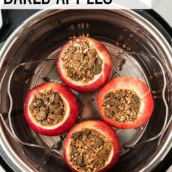 instant pot baked apples pin