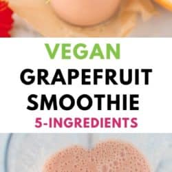 vegan grapefruit smoothie pin