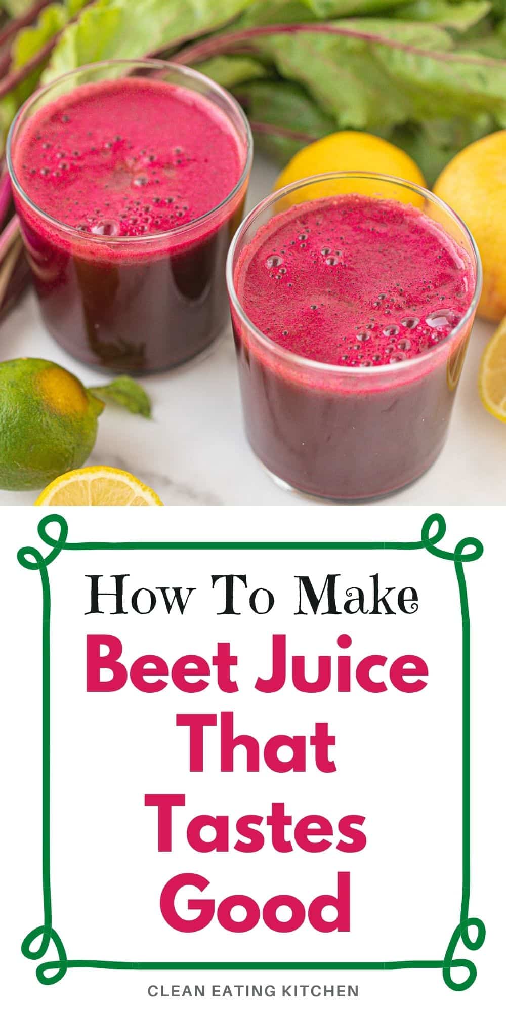 Beet Juice Recipe (Juicer or Blender)