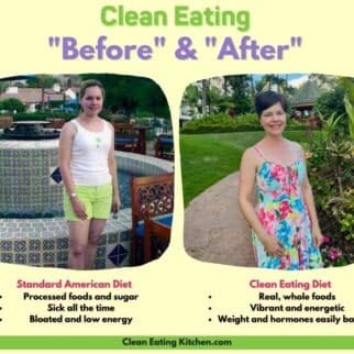 clean eating before and after transformation.