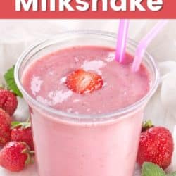 vegan strawberry milkshake pin
