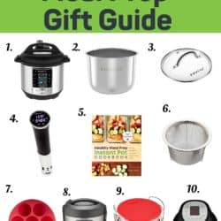 instant pot meal prep gift guide infographic