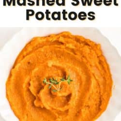 instant pot mashed sweet potatoes pin.