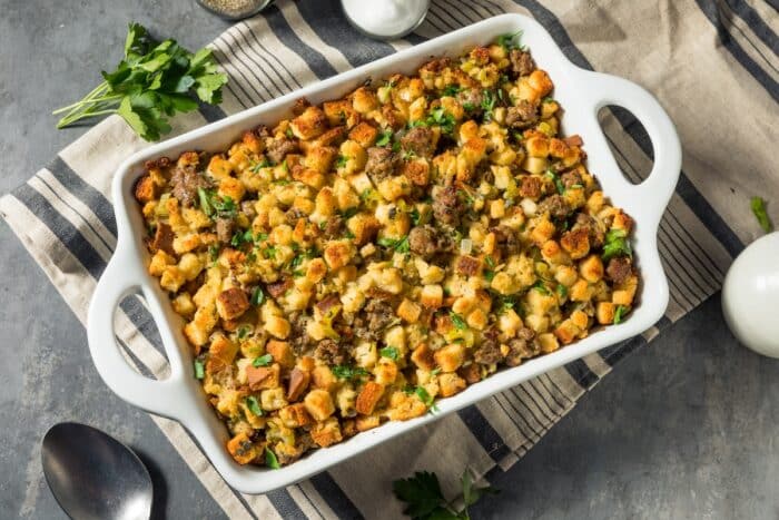 Instant Pot Stuffing with Sausage (Gluten-Free Option)