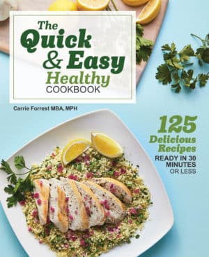 quick and easy healthy cookbook cover