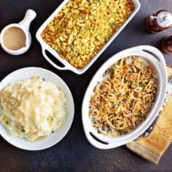 gluten free side dishes on a table ready to eat