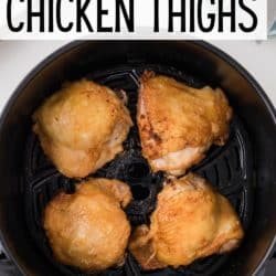 air fryer chicken thighs basket pin