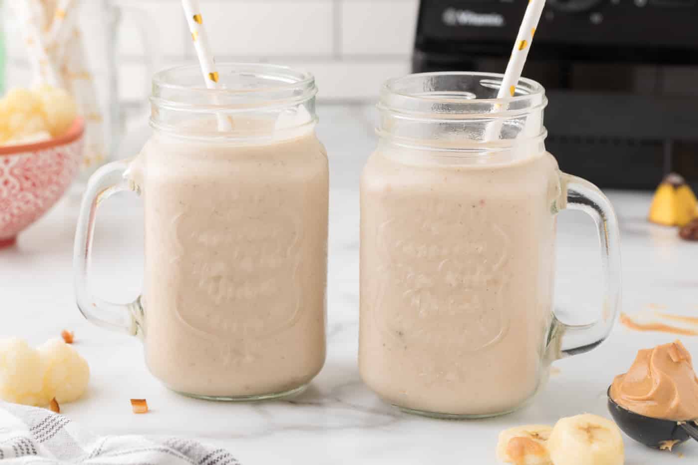 Chocolate Peanut Butter Zucchini Smoothie (tastes like a milkshake!)