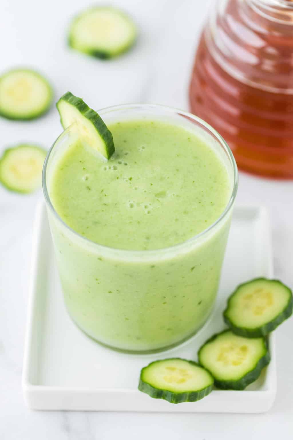 Cucumber Lime Smoothie (Dairy-Free) - Clean Eating Kitchen
