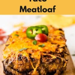 gluten free taco meatloaf pin