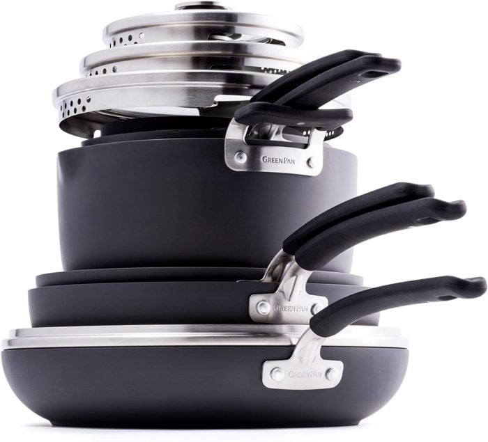 greenpan stackable pans.