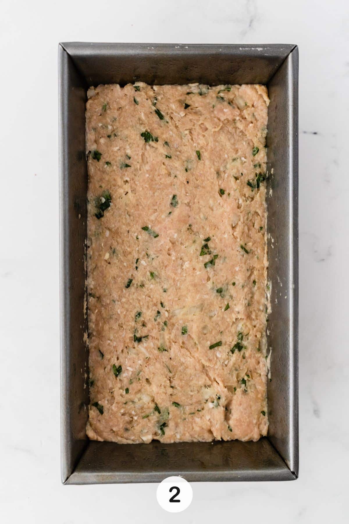 healthy chicken meatloaf process photo 2.