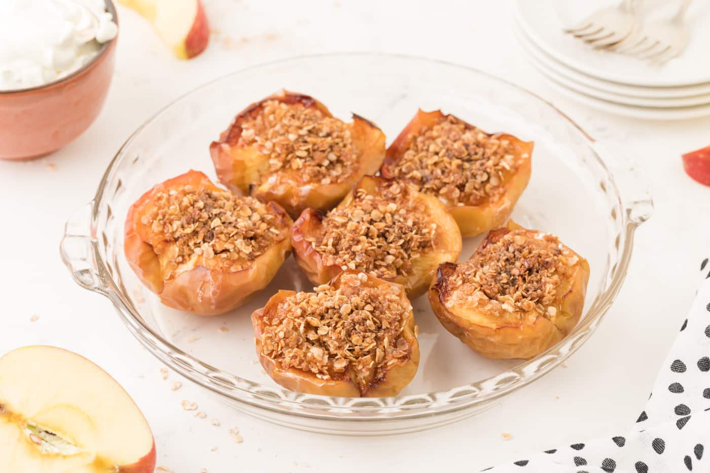 Air Fryer Baked Apples (Oat Filling) - Clean Eating Kitchen