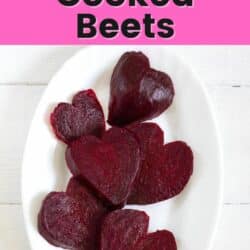 instant pot cooked beets pin.