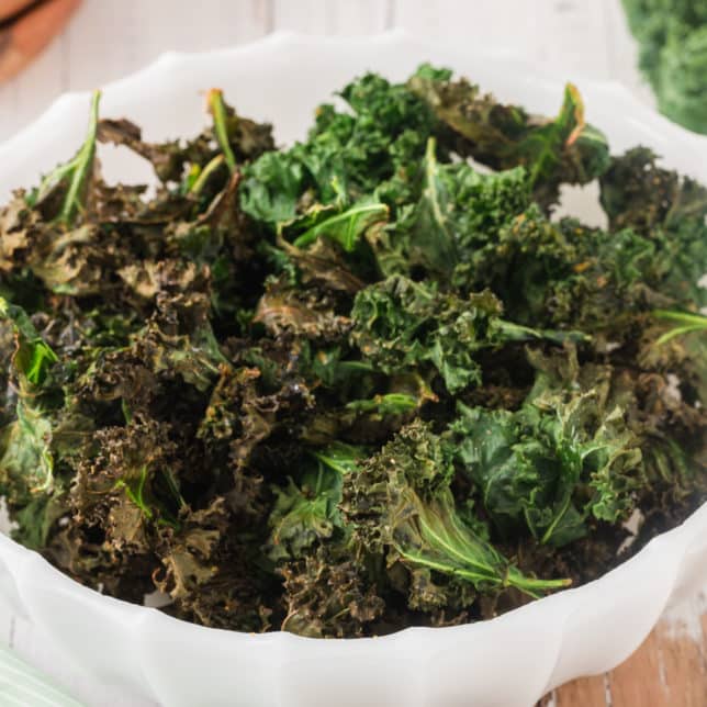 Air Fryer Kale Chips Vegan & Cheesy Clean Eating Kitchen