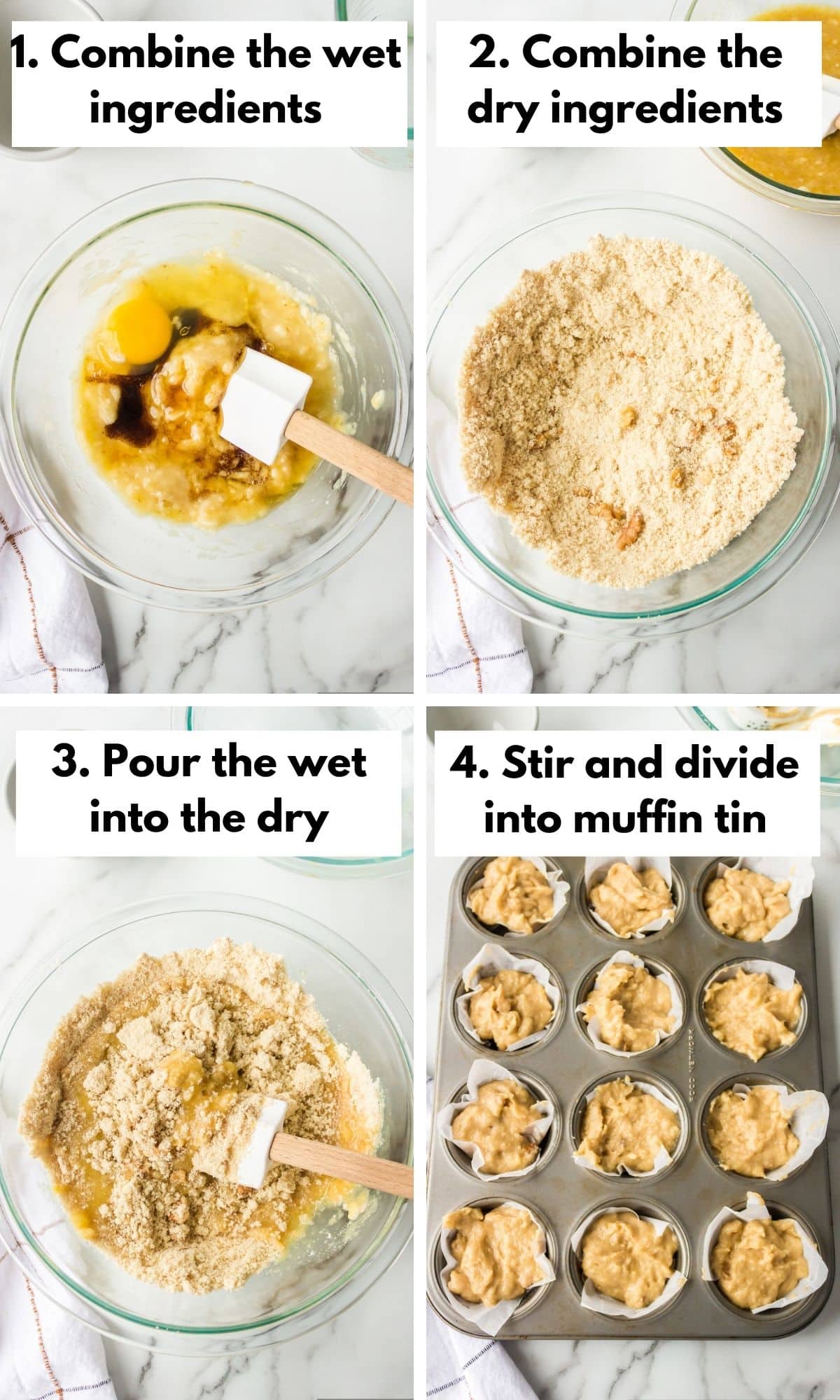 How to make almond flour banana muffins