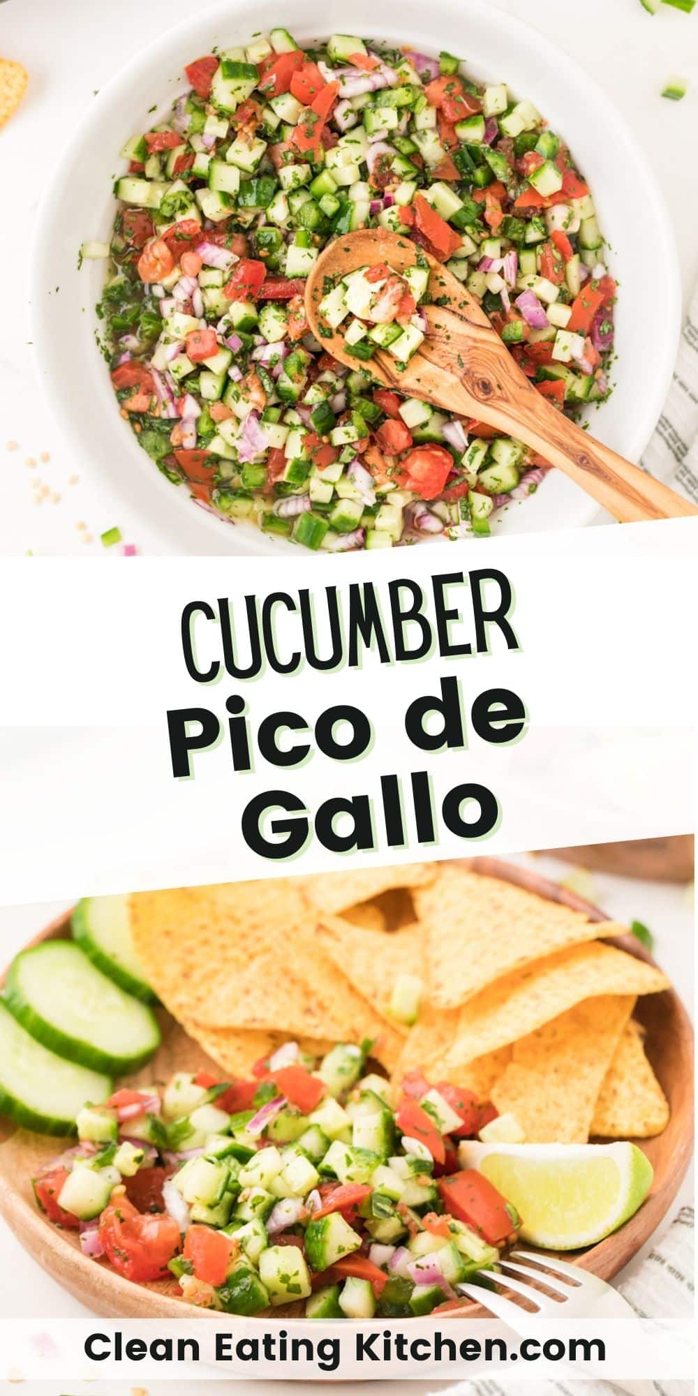 Mexican Cucumber Pico de Gallo - Clean Eating Kitchen