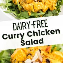 dairy free curry chicken salad pin