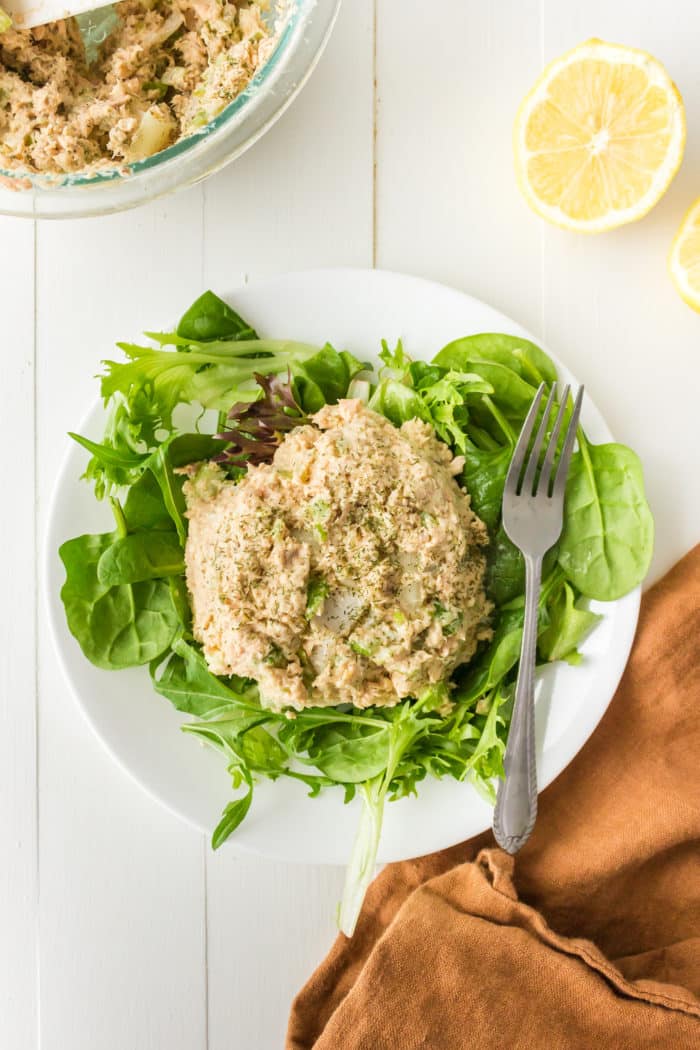 Easy Keto Canned Salmon Salad Recipe (High-Protein) - Clean Eating Kitchen