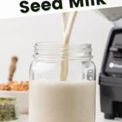 dairy free pumpkin seed milk pin