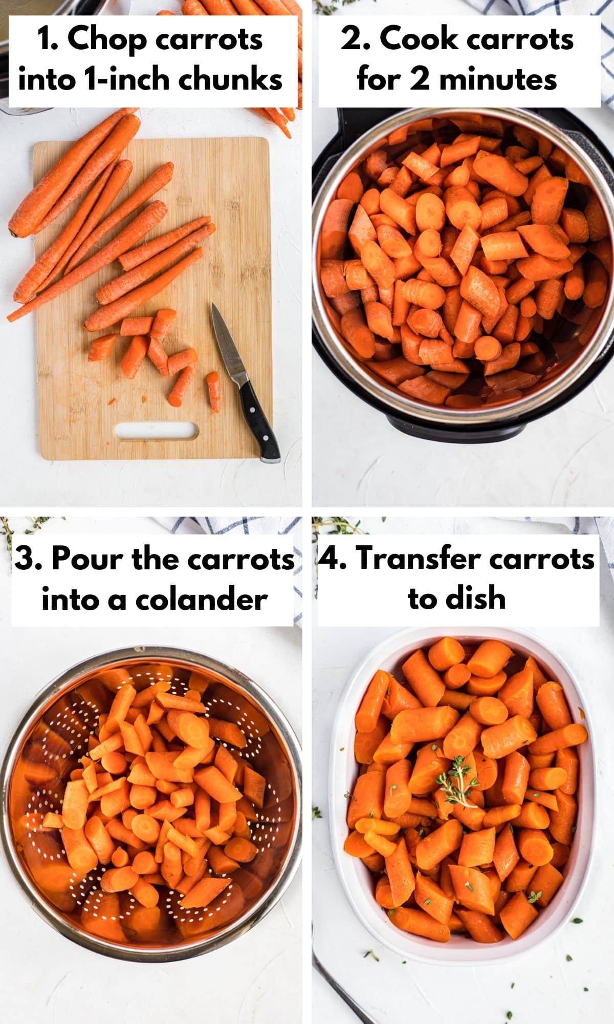 How to make carrots in the instant pot