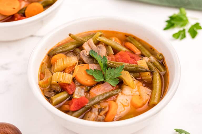 A bowl of vegetable stew